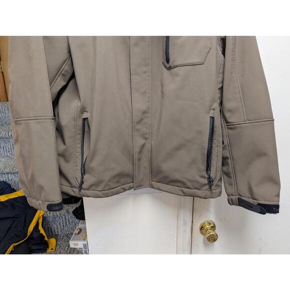 Calvin Klein Jacket Mens Medium Gray Breathable Shell Water Resistant - Picture 2 of 9